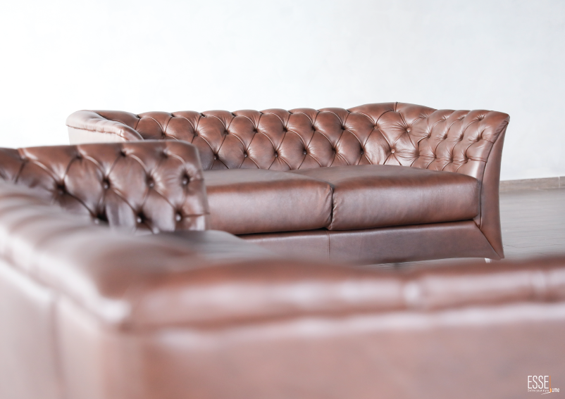 BROWN CHESTER Sofa